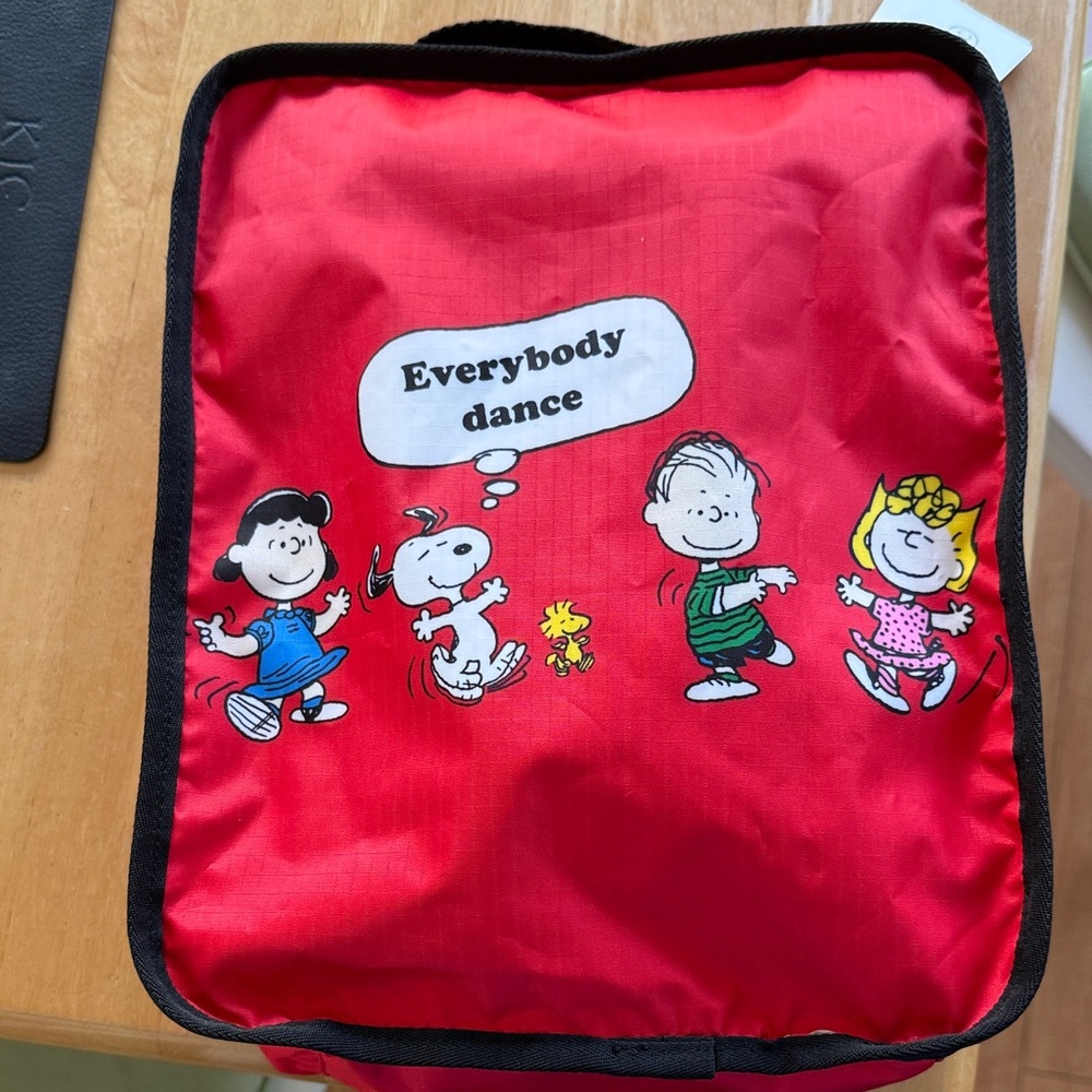 Red Peanuts Dance Bag with handle